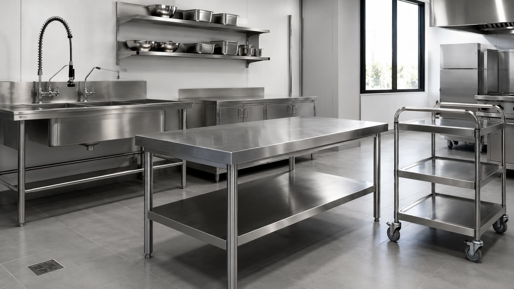 As melhores opções de mobiliário em inox para cozinhas industriais