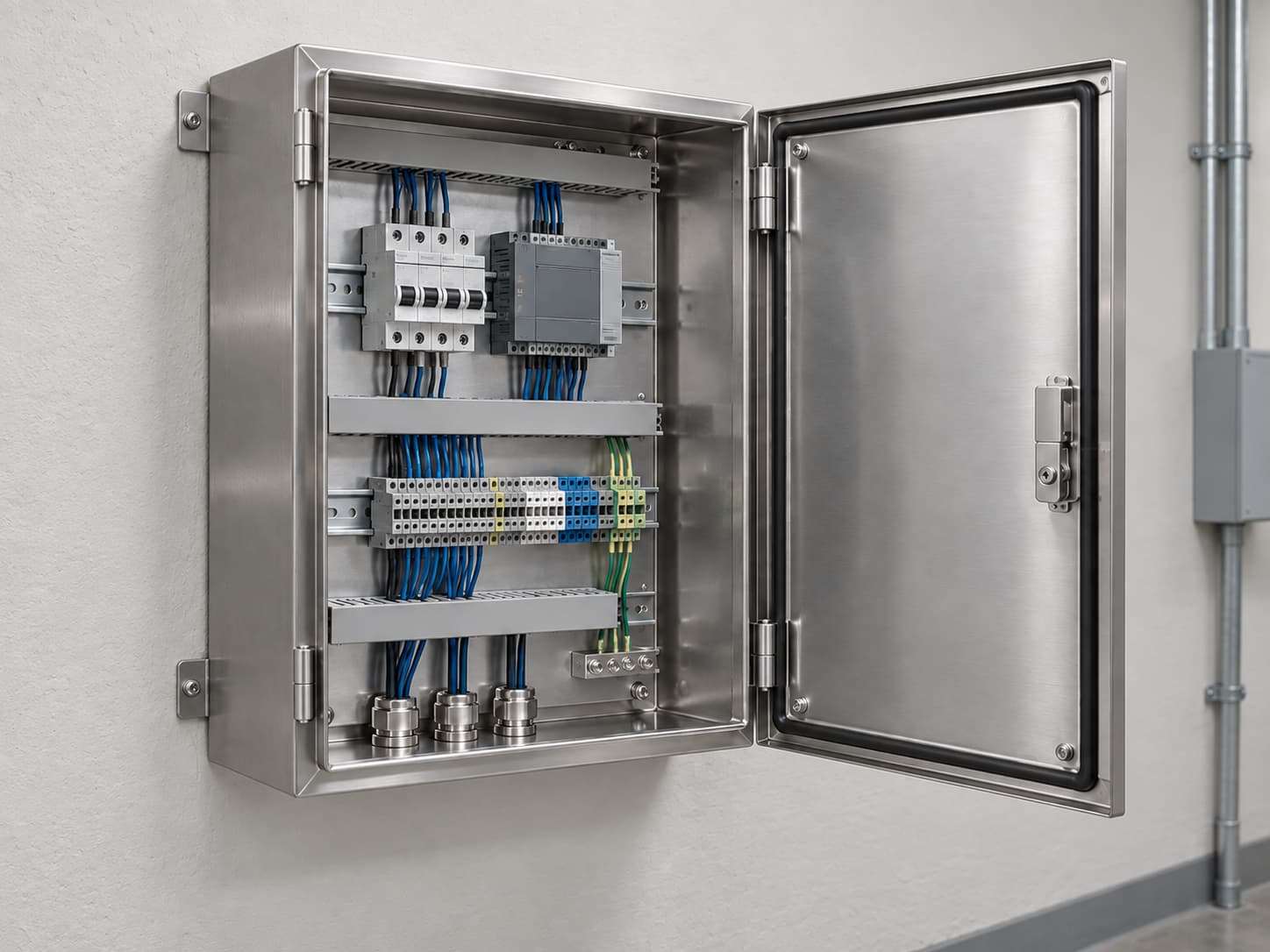Fabricante de caixa de aço inox para montagem de painel elétrico